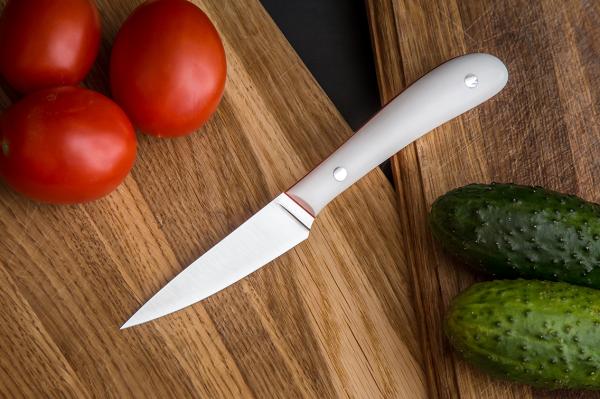 Нож кухонный "Киви" 90мм. из сталей bohler н690,элмакс, 95х18, 440с