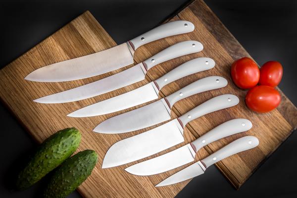 Набор кухонных ножей "Киви" из сталей bohler н690,элмакс, 95х18, 440с