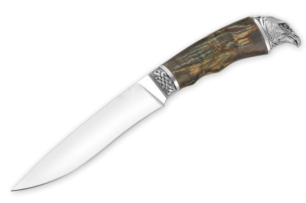 Нож всадной  СМ44 (Туристического назначения) для охоты и рыбалки из сталей bohler к340, н690, х12мф, 95х18, д2 и др.