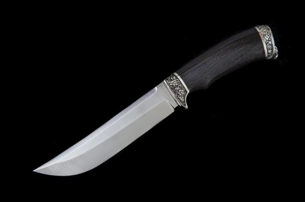 Нож всадной "Сакура" (Туристического назначения) для охоты и рыбалки из сталей bohler к340, н690, х12мф, 95х18, д2 и др.