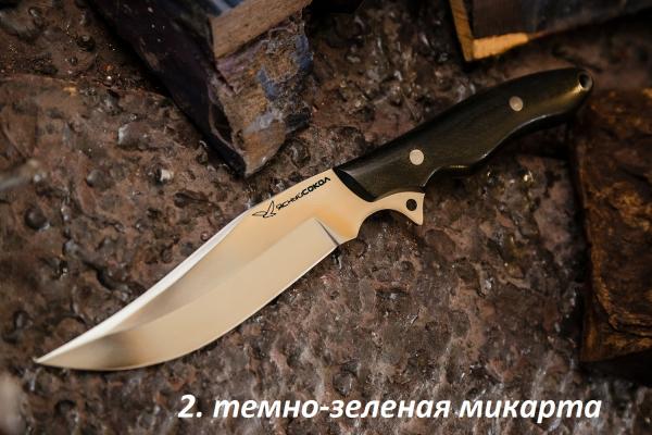 Нож цельнометаллический "Бандит" охотничий из сталей bohler к340, н690, х12мф, 95х18, д2 и др.
