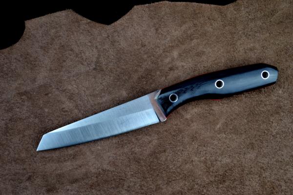 Нож цельнометаллический "Борис Бритва" охотничий из сталей bohler к340, н690, х12мф, 95х18, д2 и др.