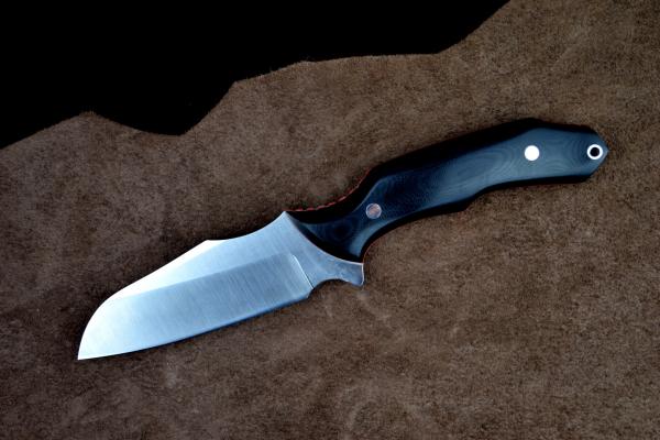 Нож цельнометаллический  "ЭРРАПТ" (Туристического назначения) для охоты и рыбалки из сталей bohler к340, н690, х12мф, 95х18, д2 и др.