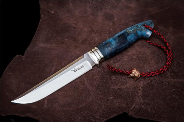 Нож всадной "Буревестник" для охоты и рыбалки из сталей bohler к340, н690, х12мф, 95х18, д2 и др.