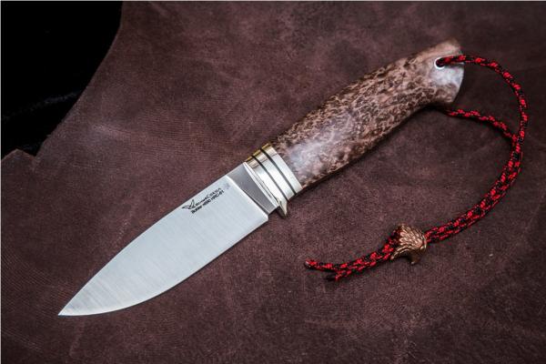 Нож цельнометаллический  "Филин" (Туристического назначения) для охоты и рыбалки из сталей bohler к340, н690, х12мф, 95х18, д2 и др.