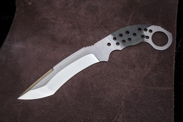 Клинок цельнометаллический для сборки ножа Кастрюк