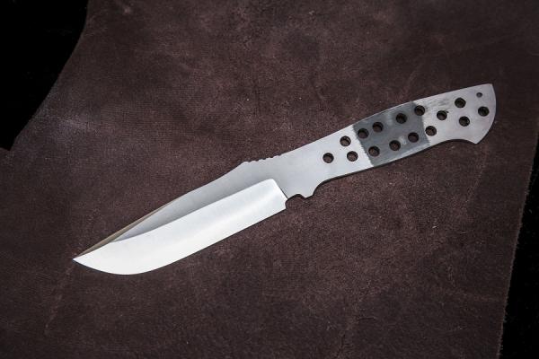Клинок цельнометаллический для сборки ножа Манул