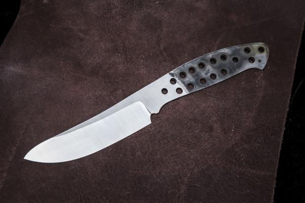 Клинок цельнометаллический для сборки ножа Лесник