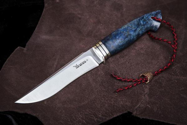 Нож всадной Коршун для рыбалки и охоты из сталей bohler к340,к110, н690, х12мф, 95х18, д2 и др.