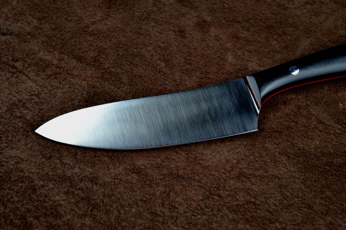 Кухонный нож Киви 135 из сталей bohler н690,элмакс, 95х18, 440с